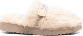 Suicoke Slippers in shearling - Toni neutri