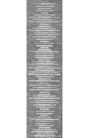 Jonathan Y Designs Aya Berber Stripe Geometric Area Rug in Gray/cream at Nordstrom, Size 4Ft 0In X 6Ft 0In