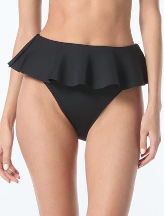 Vince Camuto Scuba Knit Skirted Swim Bottom in Black at Nordstrom, Size X-Small