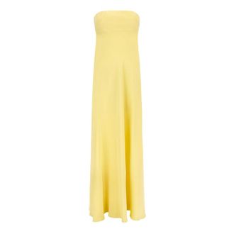 Giovanni Bedin Off-the-Shoulder Chiffon Gown - female - Giovanni Bedin - Gowns - Yellow - S - Dresses