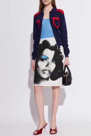 Versace Wool Sleeveless Top, Womens, Blue