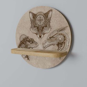 OEM Estante Redondo Steampunk Trio