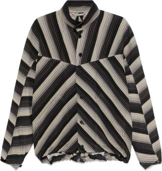 Homme Plissé Issey Miyake RB Stripes 2 jacket - Black