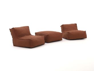 Manifesto Furniture Manifesto Lonato zitzak lounge balkonset 3-delig