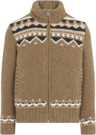 Moncler Cardigan Jas - Heren - Vesten - Bruin - L - Wol - Truien & Vesten