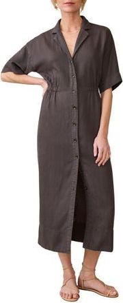 Faherty Topanga Midi Shirtdress in Washed Black at Nordstrom Rack, Size Medium
