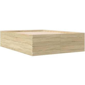 vidaXL Bed Frame without Mattress Sonoma Oak 120x190 cm Small Double Vidaxl