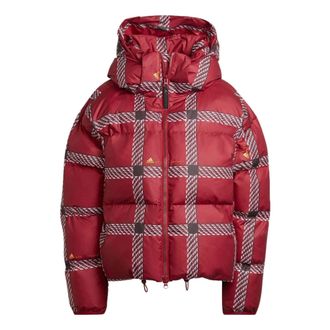 adidas (WMNS) adidas by Stella McCartney Short Padded Printed Winter Jacket Asia Sizing Red White HG6903