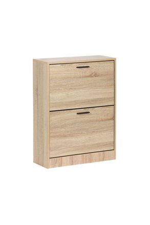 Regalos Miguel Zapateros - Mueble Zapatero 2 Niveles Piro - Madera Natural