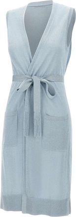 KANGRA Lange vest - Dames - Vesten - Blauw - M - Truien & Vesten