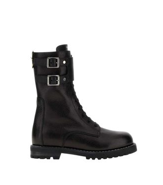 Fendi Black Leather Biker Boots