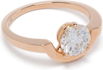 Loyal.e Paris Anello Intr&eacute;pide Petit in oro rosa 18kt con diamanti
