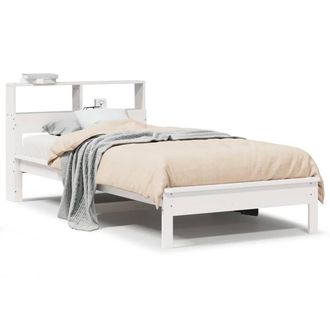 Berkfield Home Bookcase Bed without Mattress White 100x200 cm Solid Wood Pine