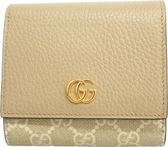 Gucci Beige Pvc Leather Wallet (Bi-Fold) (Pre-Owned)
