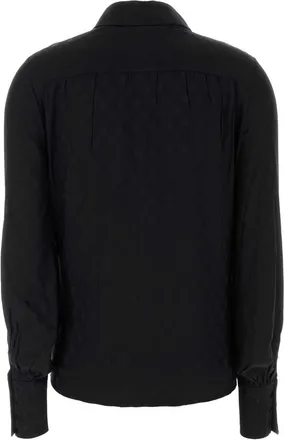 Isabel Marant Womens Teysa Shirt Black Silk Elastane