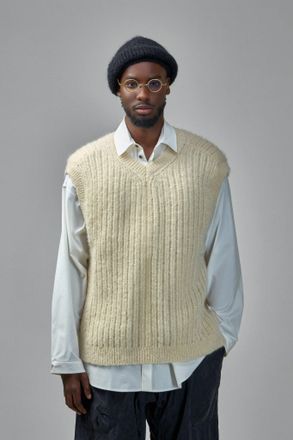 Jan-Jan Van Essche Knit 72 Wide fit Sleeveless V-Neck