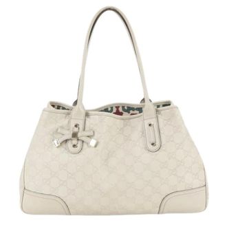 Gucci Pre-owned Handbags, female, Beige, Size: ONE SIZE Pre-owned Guccissima Tote Bag