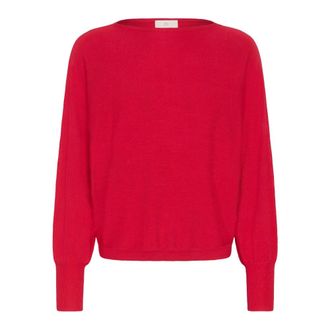 Kaffe Maglieria Girocollo - - Knitwear - Donna - Rosso - S