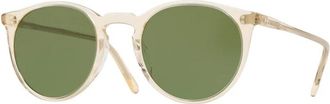 Oliver Peoples OMalley Zonnebril - Heren - Zonnebrillen - Beige - 48 MM - Accessoires
