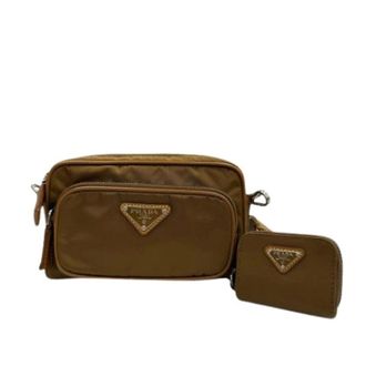 Prada Pre-owned Nylon Crossbody Bag - Dames - Pre-owned - Bruin - Maat: ONE Size Nylon