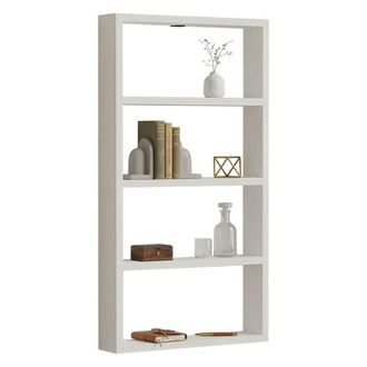 Dmora Estanter&iacute;a Cervasca, 4 Estantes, 43x9x80h Cm Blanco