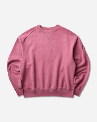 Cav Empt Men s Overdye Panel Shoulder Crewneck Sweatshirt Red