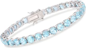 Ross-Simons Sky Blue Topaz Tennis Bracelet in Sterling Silver