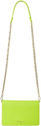 Gaëlle Paris Tassen, Dames, Groen, ONE Size, Groene Faux Leren Mini Schoudertas