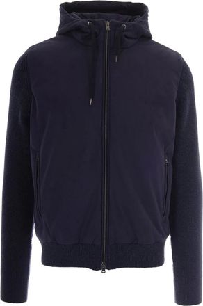Herno Jassen, Heren, Blauw, L, Wol, Lichte Wol Jas