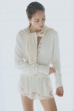 H&M Fine-knit cardigan in White at Nordstrom, Size X-Small
