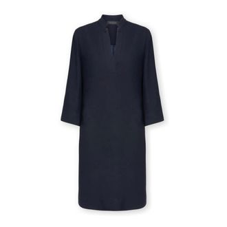 Elena Miro Kleedjes, Dames, Blauw, 3Xl, Polyester, Enver Satin Jurk