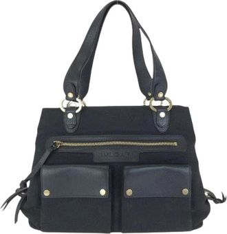Bulgari Pre-owned Borsa Tote in Tela/Pelle Logo Mania - - Pre-owned - Donna - Nero - ONE SIZE
