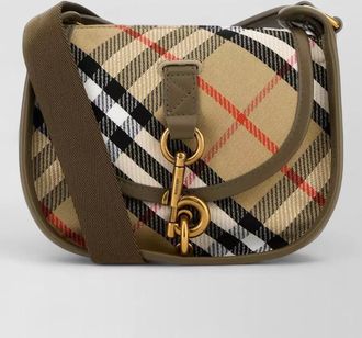 Burberry b clip mini canvas crossbody bag
