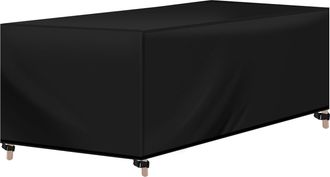 Woltu Funda Protectora Para Muebles Jardin Funda Sofa Exterior De Tela Oxford 420d Cubierta De Muebles Con Cordon Resistente A Viento Agua Y Rayos Uv 180x12