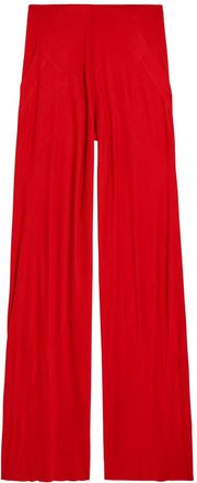 Rick Owens Bias Fine-knit Trousers - Red - 42 (UK10 / S)