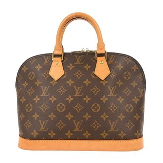Louis Vuitton Alma Handbag Monogram Canvas Brown Canvas Handbag (Pre-Owned)