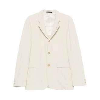 Emporio Armani Single-breasted Jacket - male - Emporio Armani - Blazers - Beige - XL - Suits