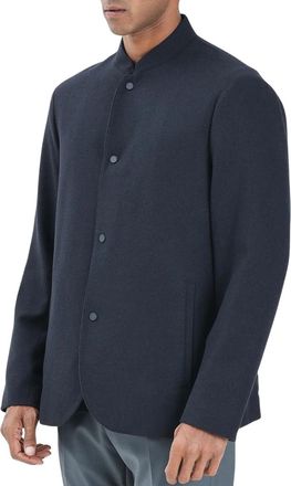 A|X Armani Exchange Korean Style Jacket Wool Blend Polyester - Dark Blue