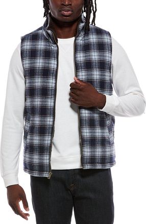 Weatherproof Vintage Sherpa Lined Plaid Flannel Vest