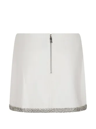 Alice & Olivia Embellished Skirt - White