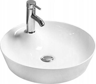 Desconocido Desconocido - Lavabo Cer&aacute;mico Sobre Encimera, 43x43x13 Cm, Blanco