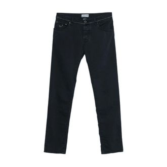 Jacob Cohen Jeans, Heren, Blauw, W33, Katoen, Slim-fit Jeans
