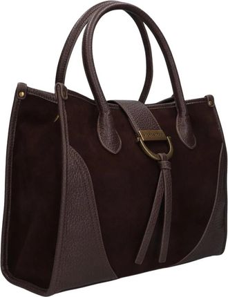 Hispanitas Dames Schoudertassen Bi 265022 - Dames - Handtassen - Bruin - ONE Size - Su&egrave;de - Tassen
