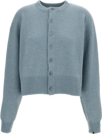 Extreme Cashmere Light Blue Cashmere-Blend N.170 Cardigan