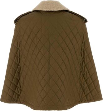 Burberry Womens Cape Khaki Cotton Capes