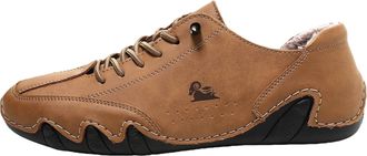 Generic Men Women Orthopedic Shoes Slip on Leather Sneakers Outdoor Handmade Barefoot Walking Beck Shoes Casual Trainer Wide Minimalist Zero Drop Sneaker Ligh