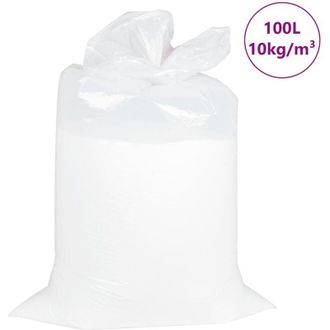 vidaXL Relleno Para Puf Eps 100 L Blanca 10 Kg/m&sup3; Vidaxl