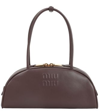 Miu Miu Dark Brown Beau Medium Shoulder Bag