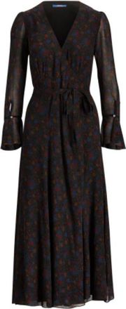 Polo Ralph Lauren Floral Wrap Midi Jurk - Dames - Casual kleedjes - Veelkleurig - S - Kleedjes