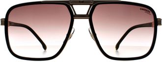 Carrera Aviator Mens Black Gold Mirror on Burgundy Gradient 1071/S - One Size